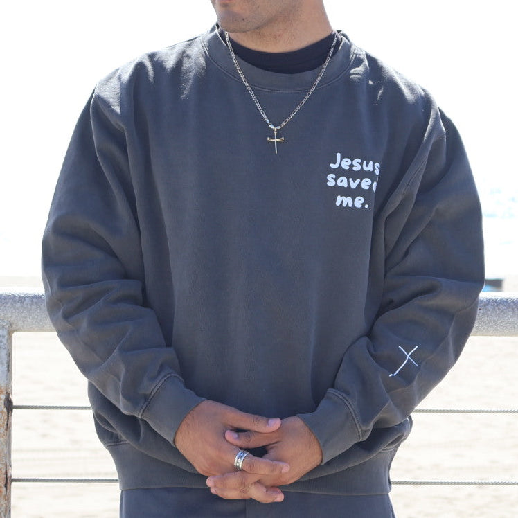 "Jesus Saved Me" Crewneck