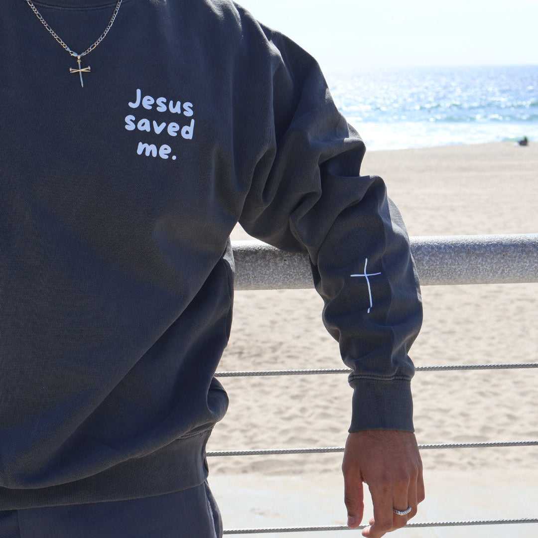 "Jesus Saved Me" Crewneck